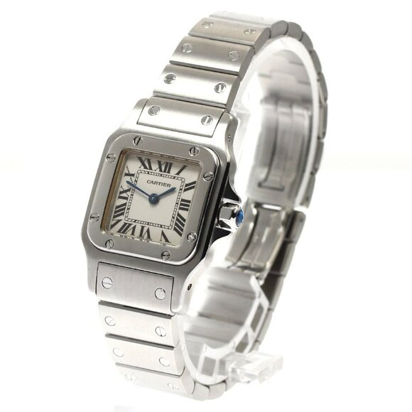 CARTIER Santos GalbeeSM W20056D6 beige Dial Quartz Ladies Watch_901093 - Picture 2 of 6